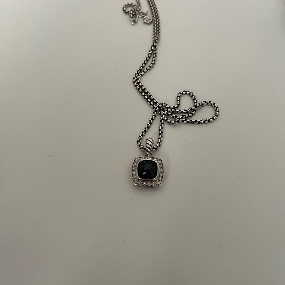 David Yurman Silver and amethyst Pendant